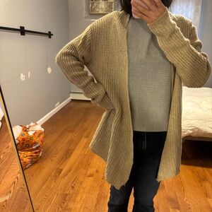 Soft Beige Knit Cardigan